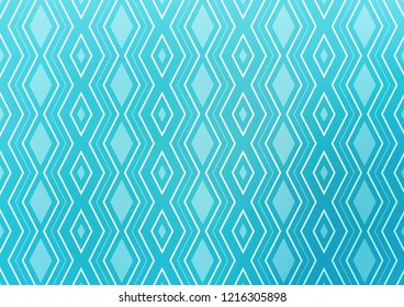 Light BLUE vector template with sticks, squares. Colorful decorative design in simple style with lines, rhombuses. Pattern for ads, posters, banners.