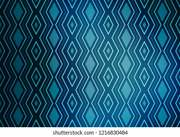 Light BLUE vector template with sticks, squares. Colorful decorative design in simple style with lines, rhombuses. Best design for your ad, poster, banner.