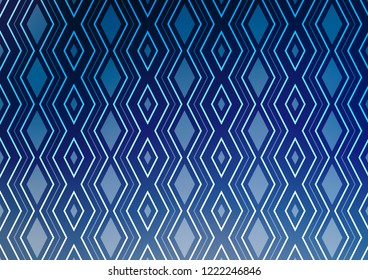 Light BLUE vector template with sticks, squares. Modern geometric abstract illustration with lines, squares. Pattern for ads, posters, banners.