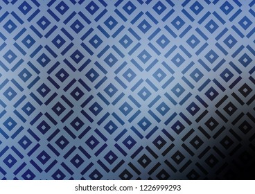 Light BLUE vector template with sticks, squares. Colorful decorative design in simple style with lines, rhombuses. Backdrop for TV commercials.