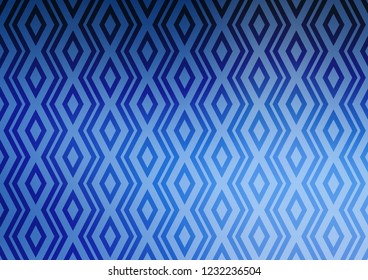 Light BLUE vector template with sticks, squares. Colorful decorative design in simple style with lines, rhombuses. Pattern for business booklets, leaflets.