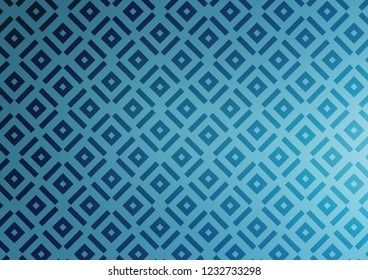 Light BLUE vector template with sticks, squares. Glitter abstract illustration with colorful lines, rhombuses. Pattern for websites, landing pages.