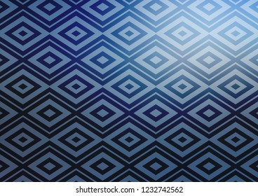 Light BLUE vector template with sticks, squares. Shining colorful illustration with lines, rectangles. Pattern for ads, posters, banners.