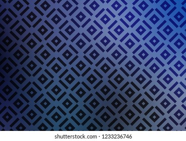 Light BLUE vector template with sticks, squares. Colorful decorative design in simple style with lines, rhombuses. Pattern for business booklets, leaflets.