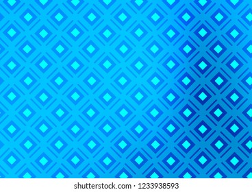 Light BLUE vector template with sticks, squares. Colorful lines, squares on abstract background with gradient. Backdrop for TV commercials.