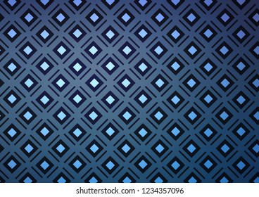 Light BLUE vector template with sticks, squares. Glitter abstract illustration with colorful lines, rhombuses. Backdrop for TV commercials.