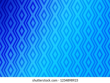 Light BLUE vector template with sticks, squares. Colorful illustration with lines, cubes on abstract template. Pattern for ads, posters, banners.