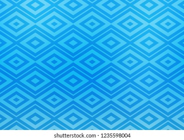Light BLUE vector template with sticks, squares. Colorful decorative design in simple style with lines, rhombuses. Backdrop for TV commercials.