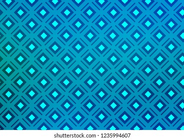 Light BLUE vector template with sticks, squares. Shining colorful illustration with lines, rectangles. Pattern for websites, landing pages.
