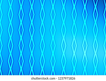 Light BLUE vector template with sticks, squares. Colorful lines, squares on abstract background with gradient. Pattern for websites, landing pages.