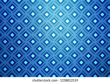 Light BLUE vector template with sticks, squares. Shining colorful illustration with lines, rectangles. Pattern for ads, posters, banners.