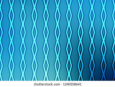 Light BLUE vector template with sticks, squares. Shining colorful illustration with lines, rectangles. Pattern for ads, posters, banners.
