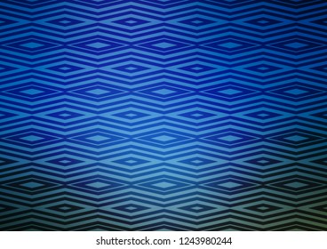 Light BLUE vector template with sticks, squares. Glitter abstract illustration with colorful lines, rhombuses. Pattern for ads, posters, banners.