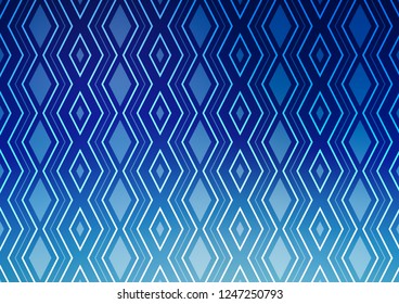 Light BLUE vector template with sticks, squares. Colorful lines, squares on abstract background with gradient. Pattern for ads, posters, banners.