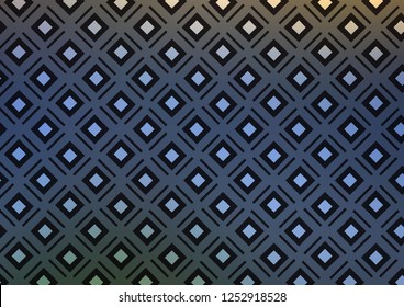 Light BLUE vector template with sticks, squares. Colorful decorative design in simple style with lines, rhombuses. Best design for your ad, poster, banner.