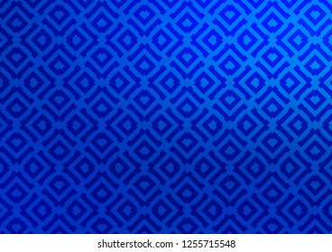 Light BLUE vector template with sticks, squares. Colorful illustration with lines, cubes on abstract template. Pattern for business booklets, leaflets.