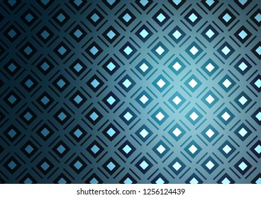 Light BLUE vector template with sticks, squares. Modern geometric abstract illustration with lines, squares. Pattern for ads, posters, banners.