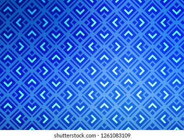 Light BLUE vector template with sticks, squares. Modern geometric abstract illustration with lines, squares. Pattern for websites, landing pages.