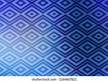 Light BLUE vector template with sticks, squares. Colorful illustration with lines, cubes on abstract template. Pattern for websites, landing pages.