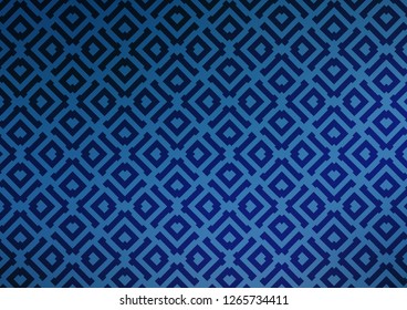 Light BLUE vector template with sticks, squares. Colorful illustration with lines, cubes on abstract template. Pattern for business booklets, leaflets.