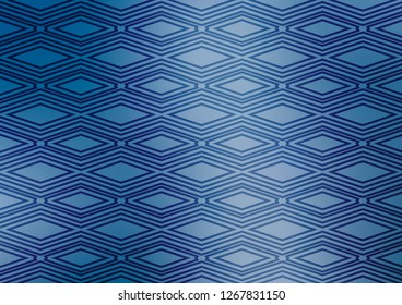 Light BLUE vector template with sticks, squares. Colorful illustration with lines, cubes on abstract template. Pattern for ads, posters, banners.