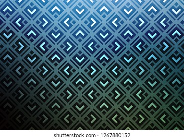 Light BLUE vector template with sticks, squares. Colorful illustration with lines, cubes on abstract template. Pattern for websites, landing pages.