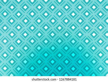 Light BLUE vector template with sticks, squares. Colorful decorative design in simple style with lines, rhombuses. Best design for your ad, poster, banner.