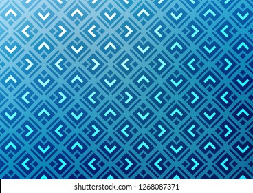 Light BLUE vector template with sticks, squares. Colorful illustration with lines, cubes on abstract template. Pattern for business booklets, leaflets.