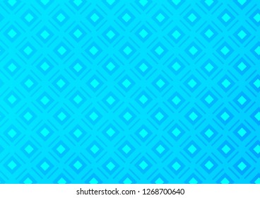 Light BLUE vector template with sticks, squares. Glitter abstract illustration with colorful lines, rhombuses. Pattern for business booklets, leaflets.
