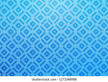 Light BLUE vector template with sticks, squares. Colorful lines, squares on abstract background with gradient. Smart design for your business advert.