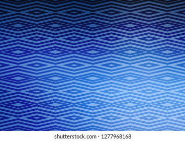 Light BLUE vector template with sticks, squares. Colorful illustration with lines, cubes on abstract template. Pattern for business booklets, leaflets.