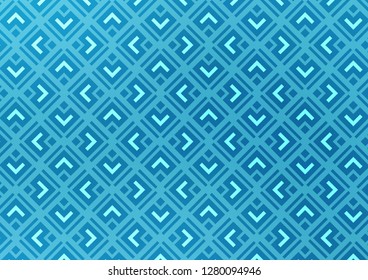 Light BLUE vector template with sticks, squares. Colorful lines, squares on abstract background with gradient. Best design for your ad, poster, banner.