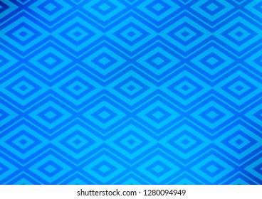 Light BLUE vector template with sticks, squares. Modern geometric abstract illustration with lines, squares. Smart design for your business advert.