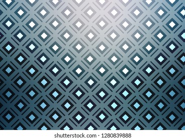 Light BLUE vector template with sticks, squares. Modern geometric abstract illustration with lines, squares. Pattern for ads, posters, banners.