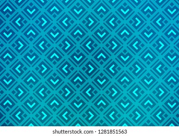 Light BLUE vector template with sticks, squares. Modern geometric abstract illustration with lines, squares. Best design for your ad, poster, banner.