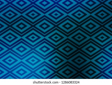 Light BLUE vector template with sticks, squares. Colorful illustration with lines, cubes on abstract template. Pattern for websites, landing pages.