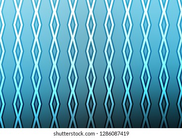 Light BLUE vector template with sticks, squares. Glitter abstract illustration with colorful lines, rhombuses. Pattern for websites, landing pages.