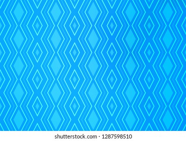 Light BLUE vector template with sticks, squares. Glitter abstract illustration with colorful lines, rhombuses. Pattern for business booklets, leaflets.