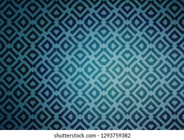 Light BLUE vector template with sticks, squares. Colorful decorative design in simple style with lines, rhombuses. Best design for your ad, poster, banner.