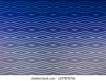 Light BLUE vector template with sticks, squares. Modern geometric abstract illustration with lines, squares. Pattern for business booklets, leaflets.