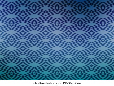 Light BLUE vector template with sticks, squares. Glitter abstract illustration with colorful lines, rhombuses. Smart design for your business advert.