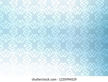Light BLUE vector template with triangles, squares. Abstract gradient illustration with triangles, cubes. Smart design for your business advert.