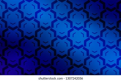 Light BLUE vector template with wry lines. Colorful illustration in abstract style with gradient. Abstract style for your business design.