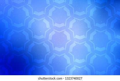Light BLUE vector template with wry lines. Brand new colorful illustration in simple style. New composition for your brand book.