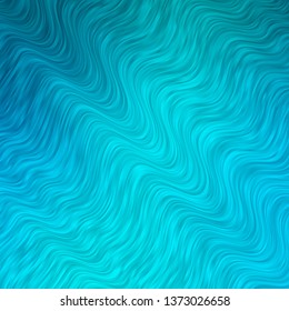 Light BLUE vector template with wry lines. Colorful illustration in circular style with lines. Best design for your ad, poster, banner.