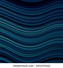 Light BLUE vector template with wry lines. Colorful abstract illustration with gradient curves. Template for your UI design.