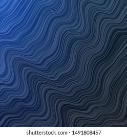 Light BLUE vector template with wry lines. Abstract gradient illustration with wry lines. Best design for your posters, banners.