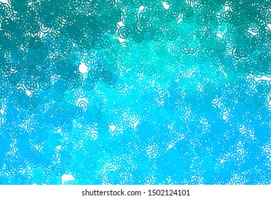 Light BLUE vector template with wry lines. An elegant bright illustration with gradient. Abstract design for your web site.