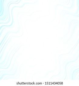 Light BLUE vector template with wry lines. Illustration in halftone style with gradient curves. Pattern for websites, landing pages.