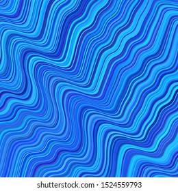 Light BLUE vector template with wry lines. Colorful abstract illustration with gradient lines. Brand new design for your ads, poster, banner.